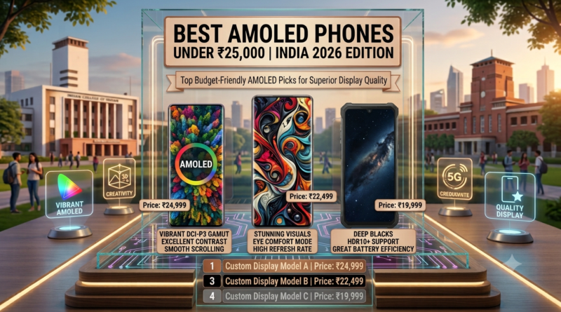 Best AMOLED phones under 25000