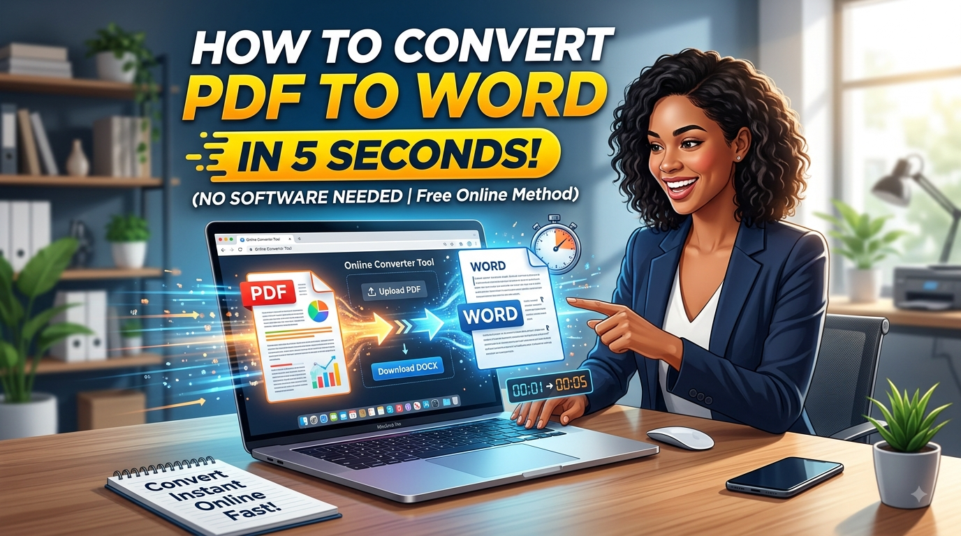 How to Convert PDF to Word in 5 Seconds (No Software Needed)
